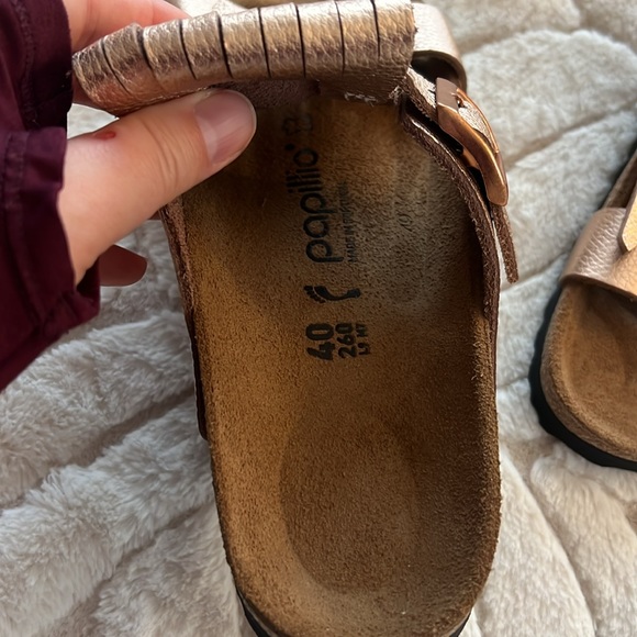 New Birkenstock Papillio Maddie Sandals. New no tags. Rose gold with fringe - Picture 3 of 7